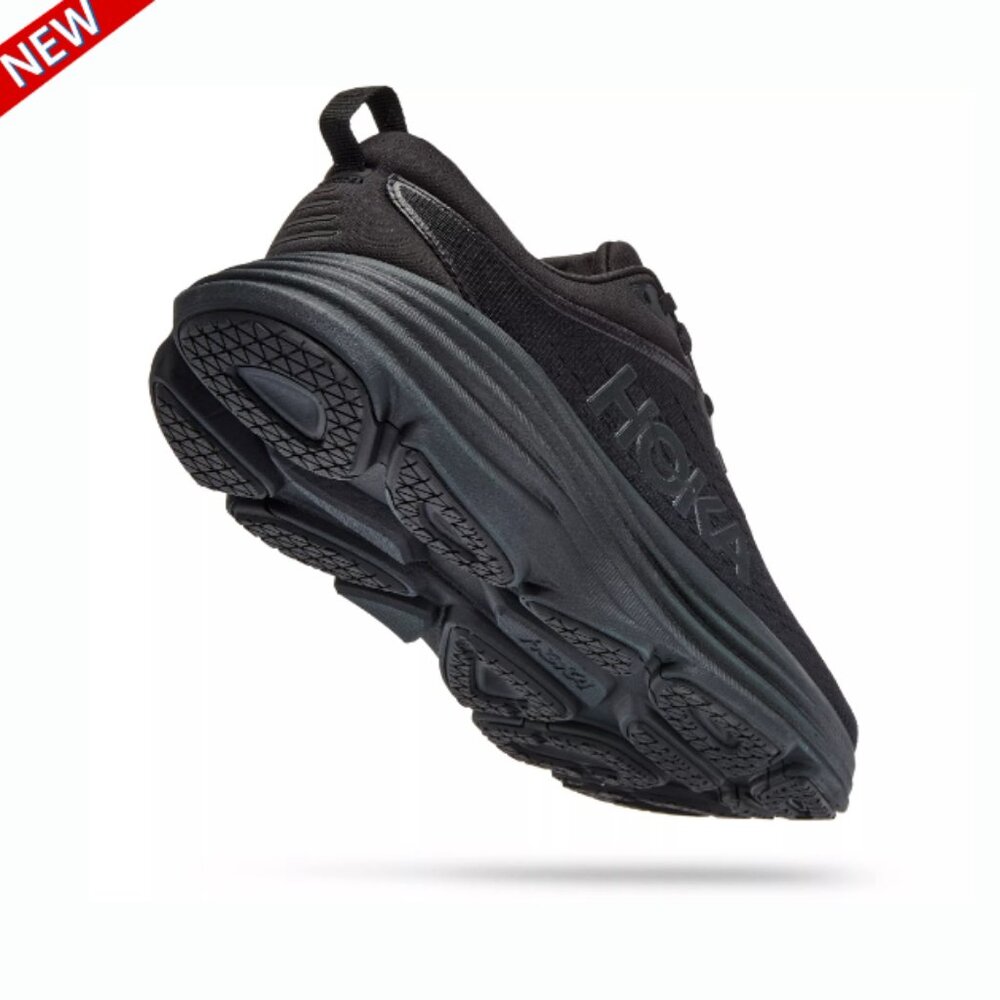 NWT HOKA Women's Bondi 8 Running Shoes, Black - Picture 5 of 5